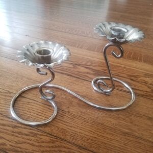 Vintage flower candle stick holder